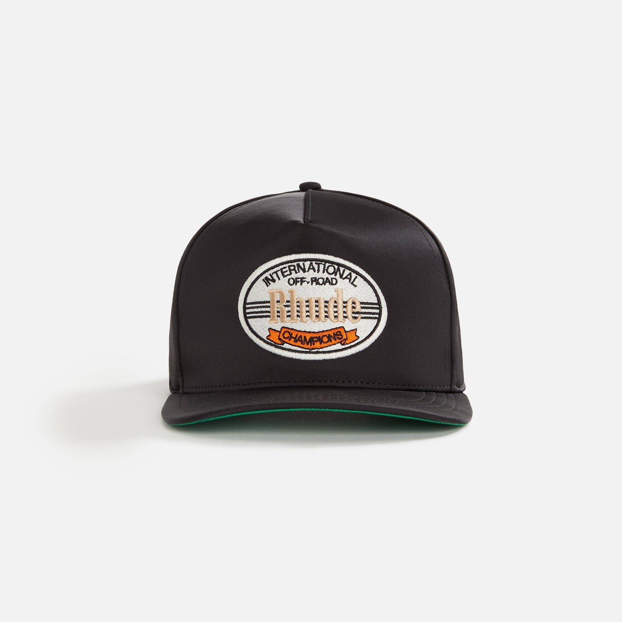 Rhude Intl Champions Satin Cap - Black
