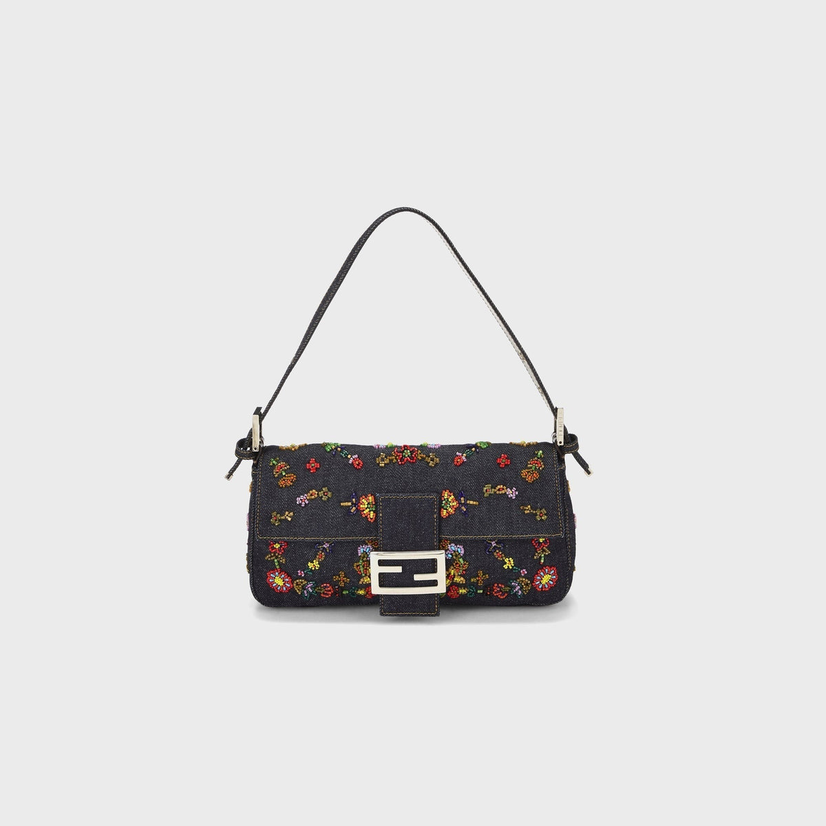 WGACA Fendi Denim Baguette - Navy