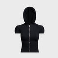 GUIZIO Bella Zip Up Hoodie - Black
