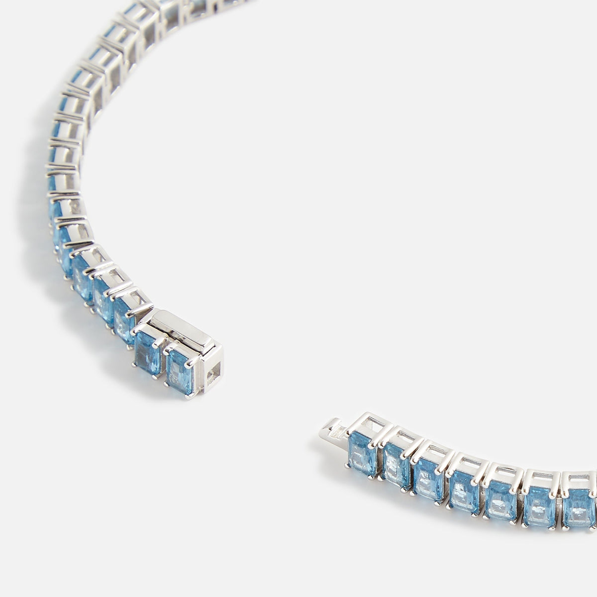 Hatton Labs Emerald Cut Tennis Bracelet - Silver