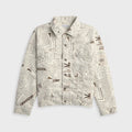 Engineered Garments Newspaper Print Canvas Type 5 Jean Jacket - White