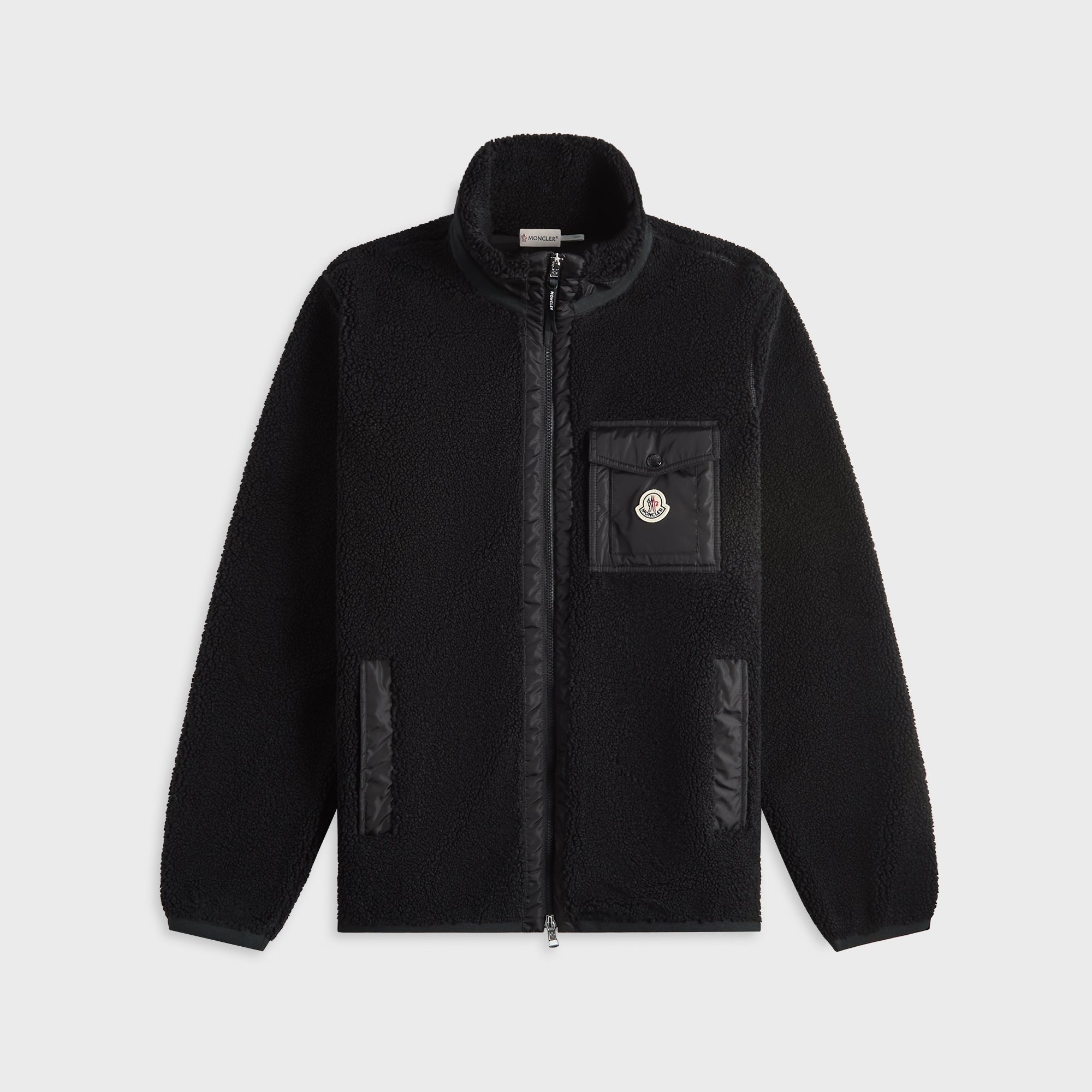Moncler Zip Up Cardigan - Black
