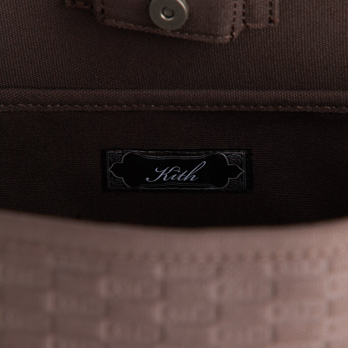 Kith Monogram Canvas Tote Bag - Kindling