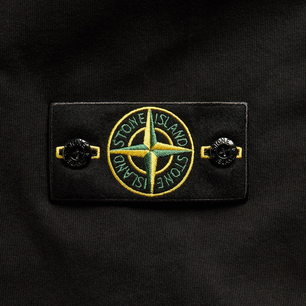 Stone Island Heavy Organic Cotton Crewneck Sweatshirt - Black