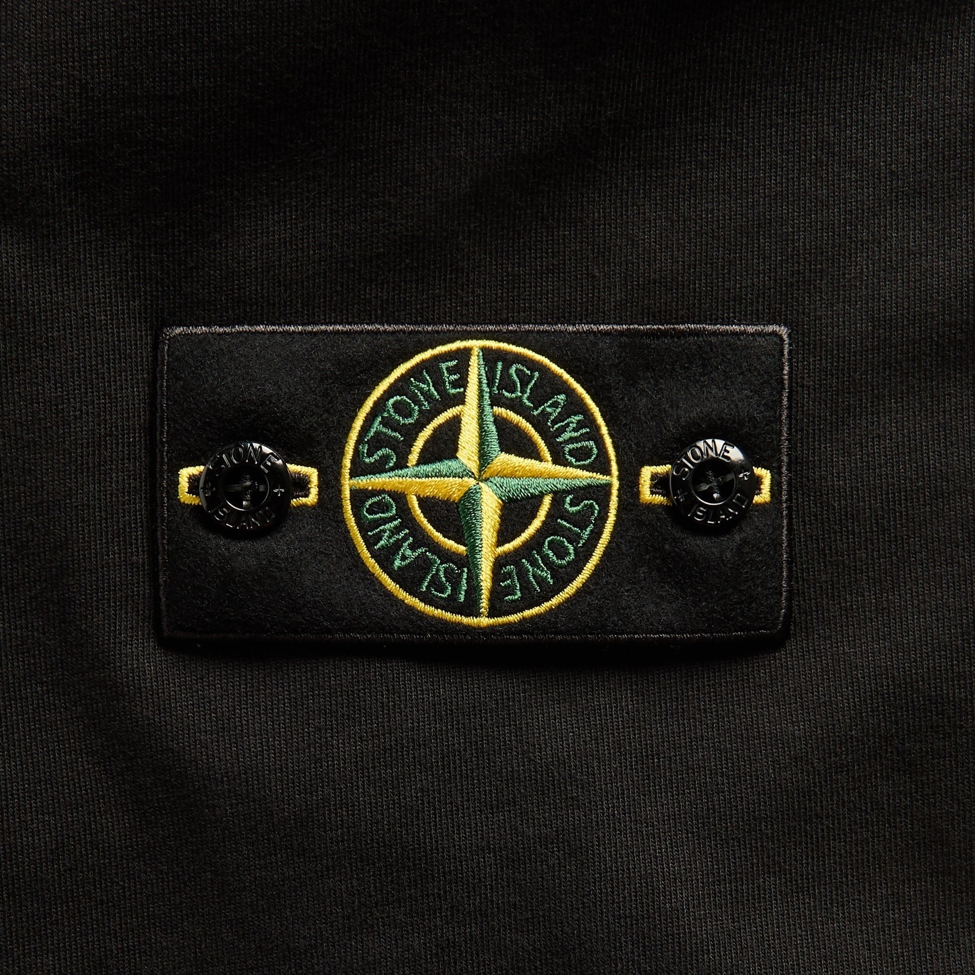 Stone Island Heavy Organic Cotton Crewneck Sweatshirt - Black