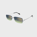 Cartier Decor C Sunglasses - Silver / Blue