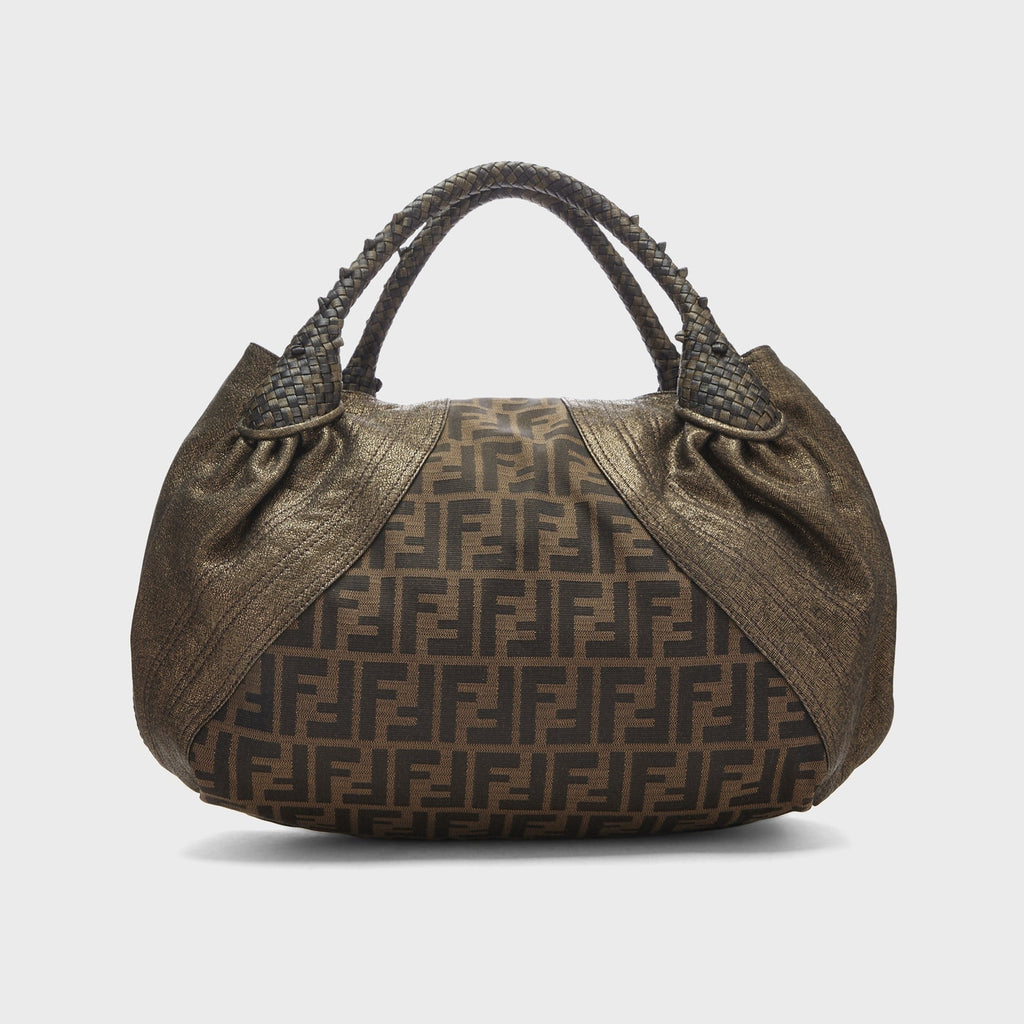 WGACA Fendi Brown Zucca Spy Bag - Brown