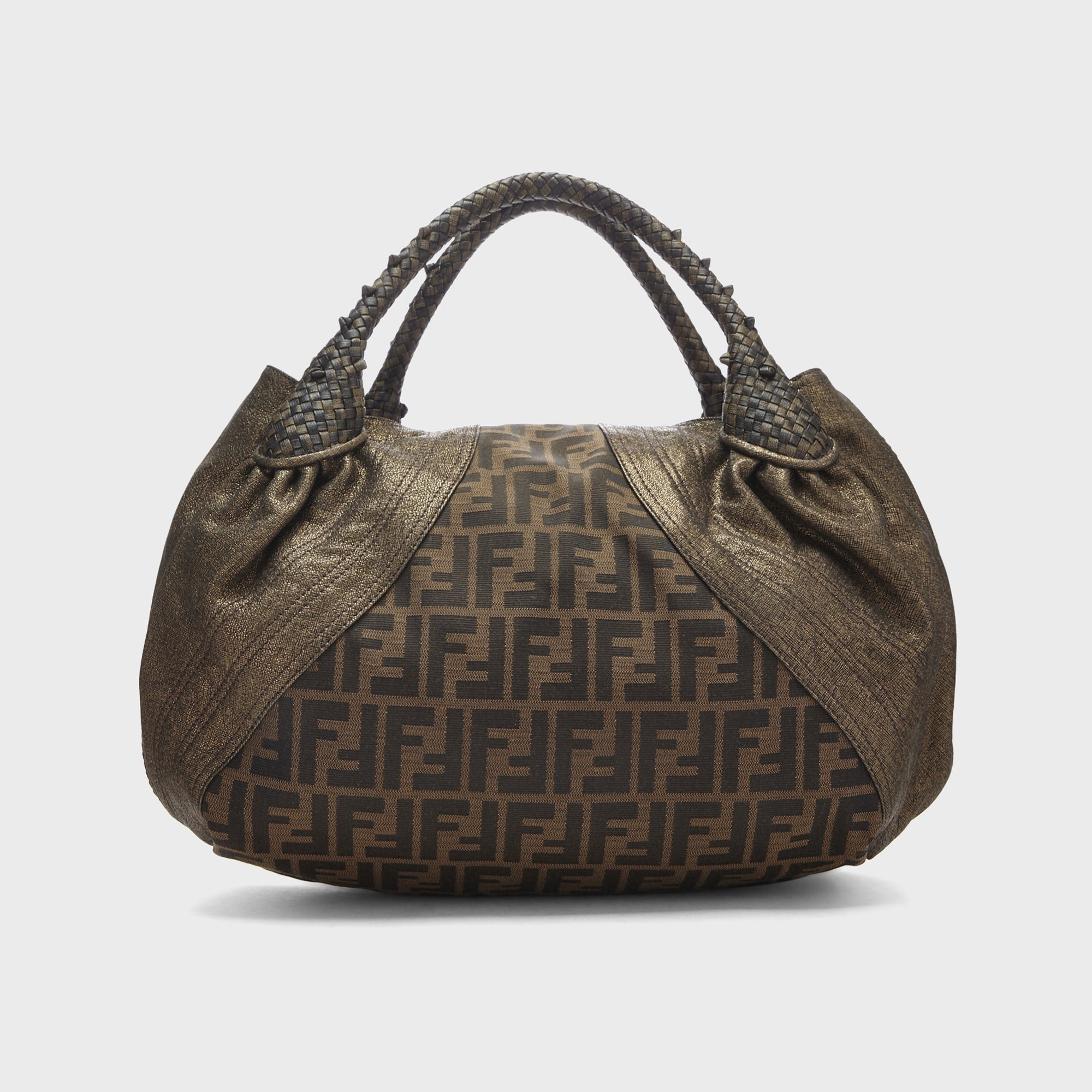 WGACA Fendi Brown Zucca Spy Bag - Brown