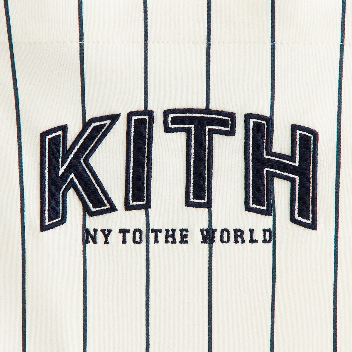 Kith Kids Pinstripe Baseball Ivy Top - Silk