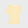 Courrèges Signature Contrast Tee - Jaune Clair