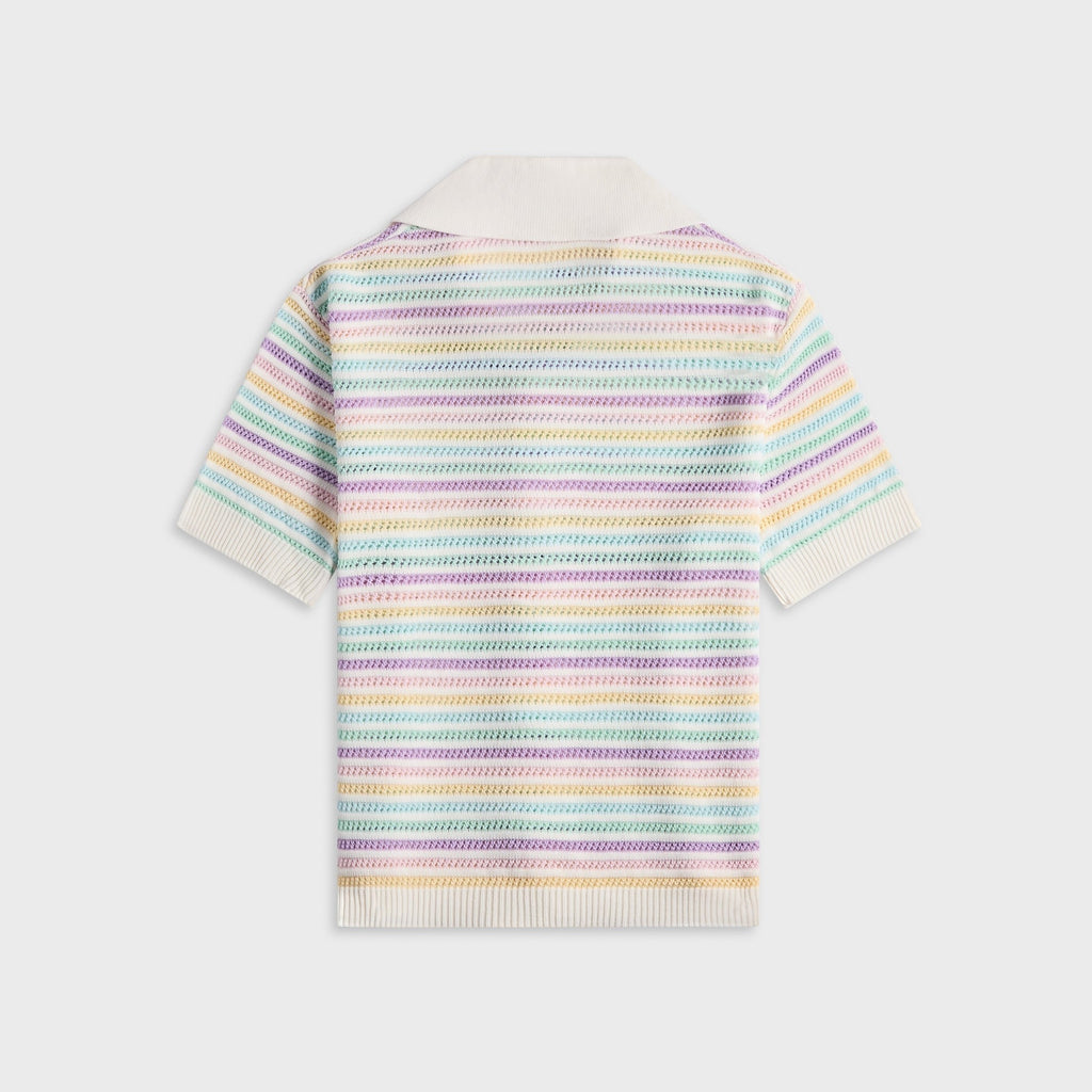 Casablanca Flower Crochet Polo - Multi