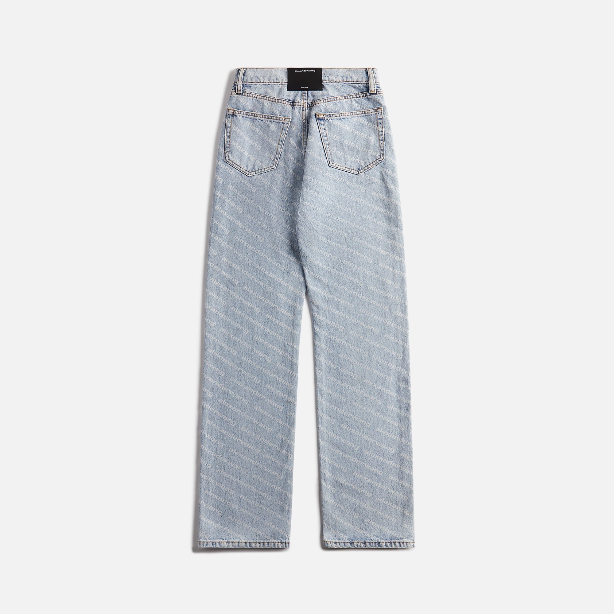 Alexander Wang EZ Mid Rise Relaxed Pant - Pebble Bleach