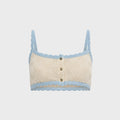Asta Resort Carmen Bralette Top - Oyster / Sea Mist