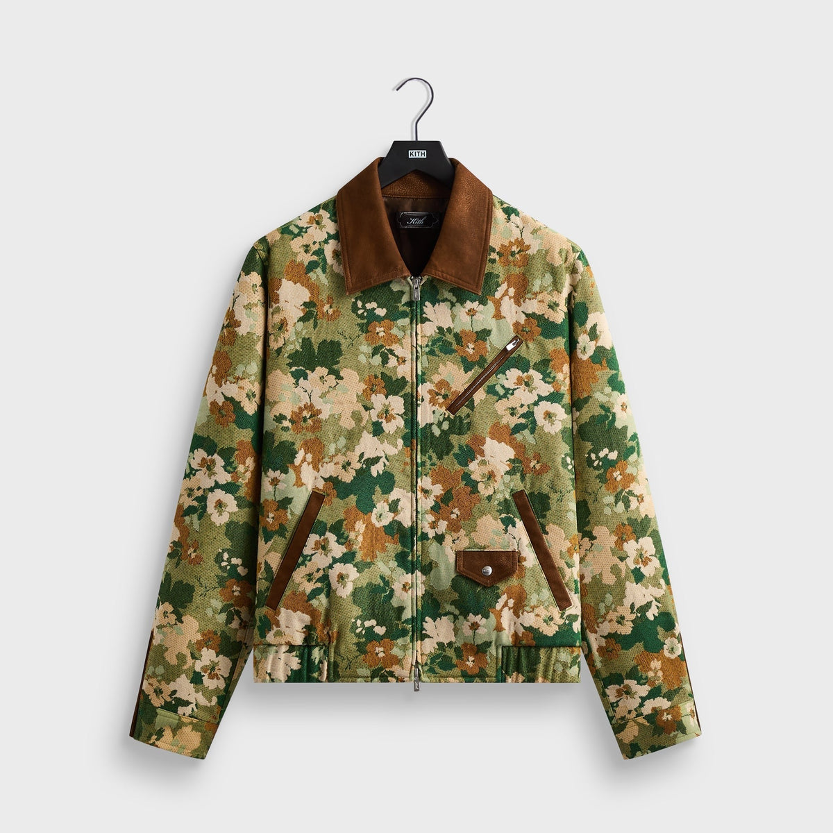 Kith Camo Floral Tapestry Cassius Jacket - Sage