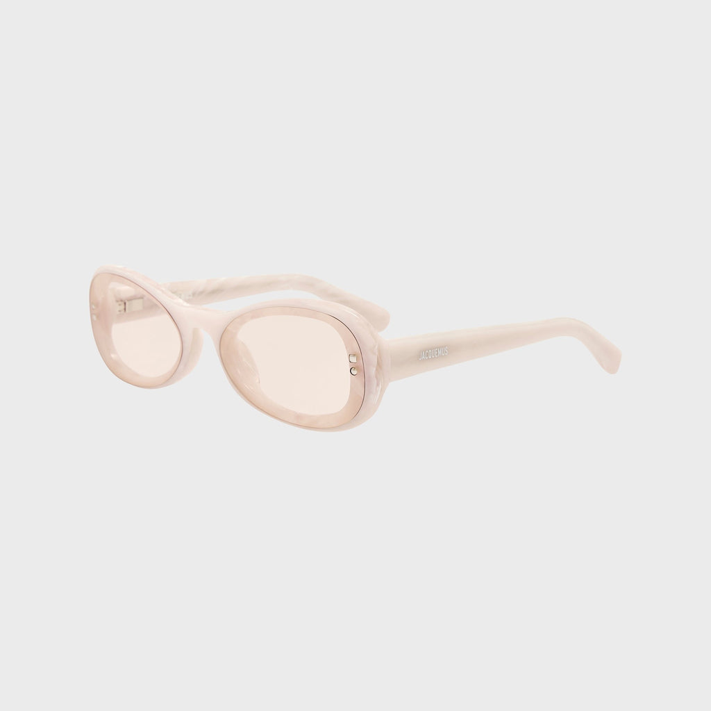 Jacquemus 194 Frames - Marble / Silver / Light Smoke