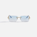 Vintage Frames Icon 24KT Yellow Gold - Sky Blue Gradient