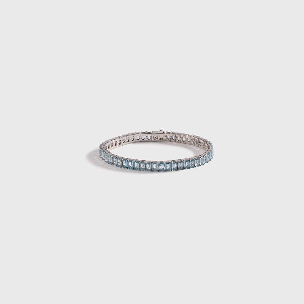 Hatton Labs Rectangular Tennis Bracelet - Topaz