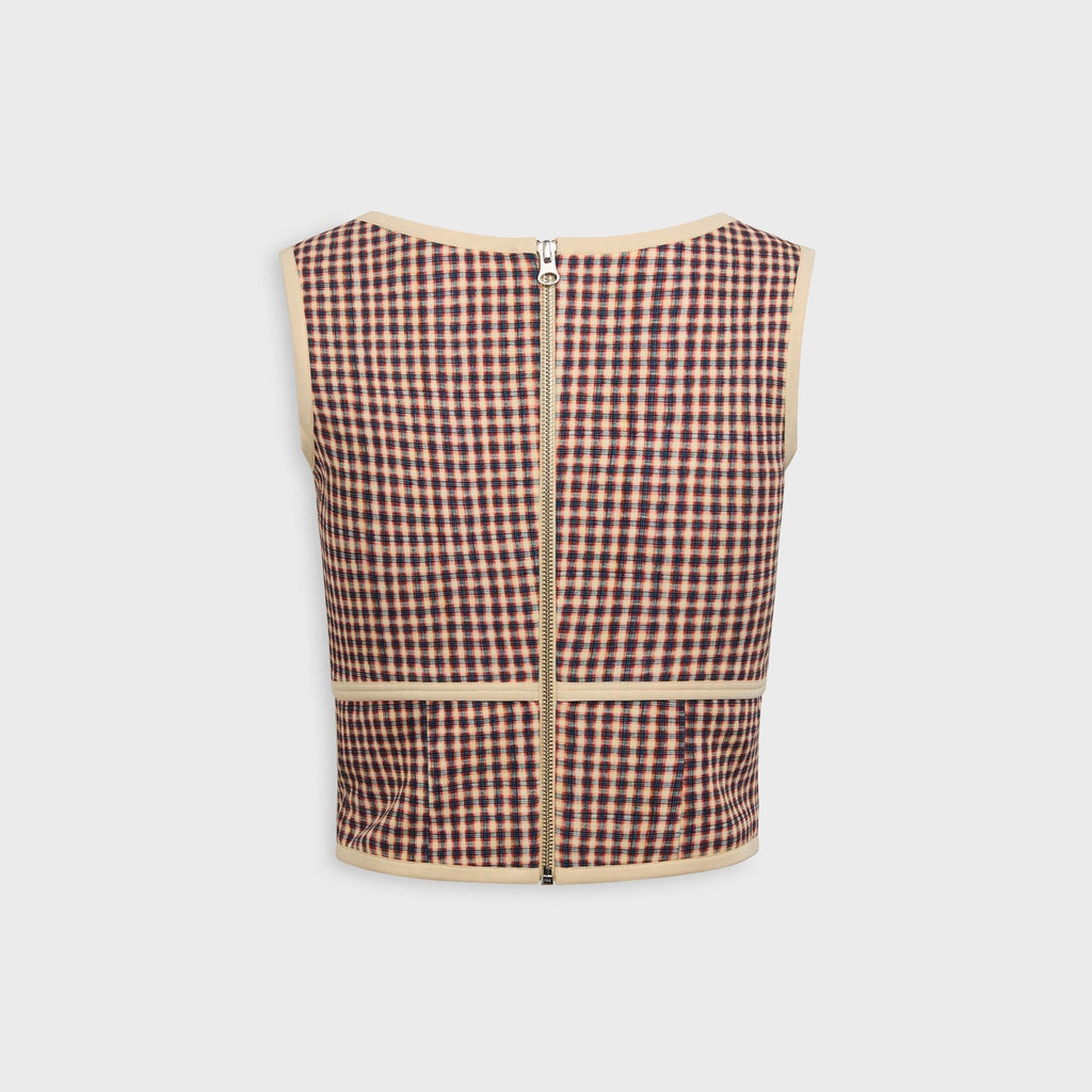 KNWLS Neo Bustier with Elastic Trim - Plaid
