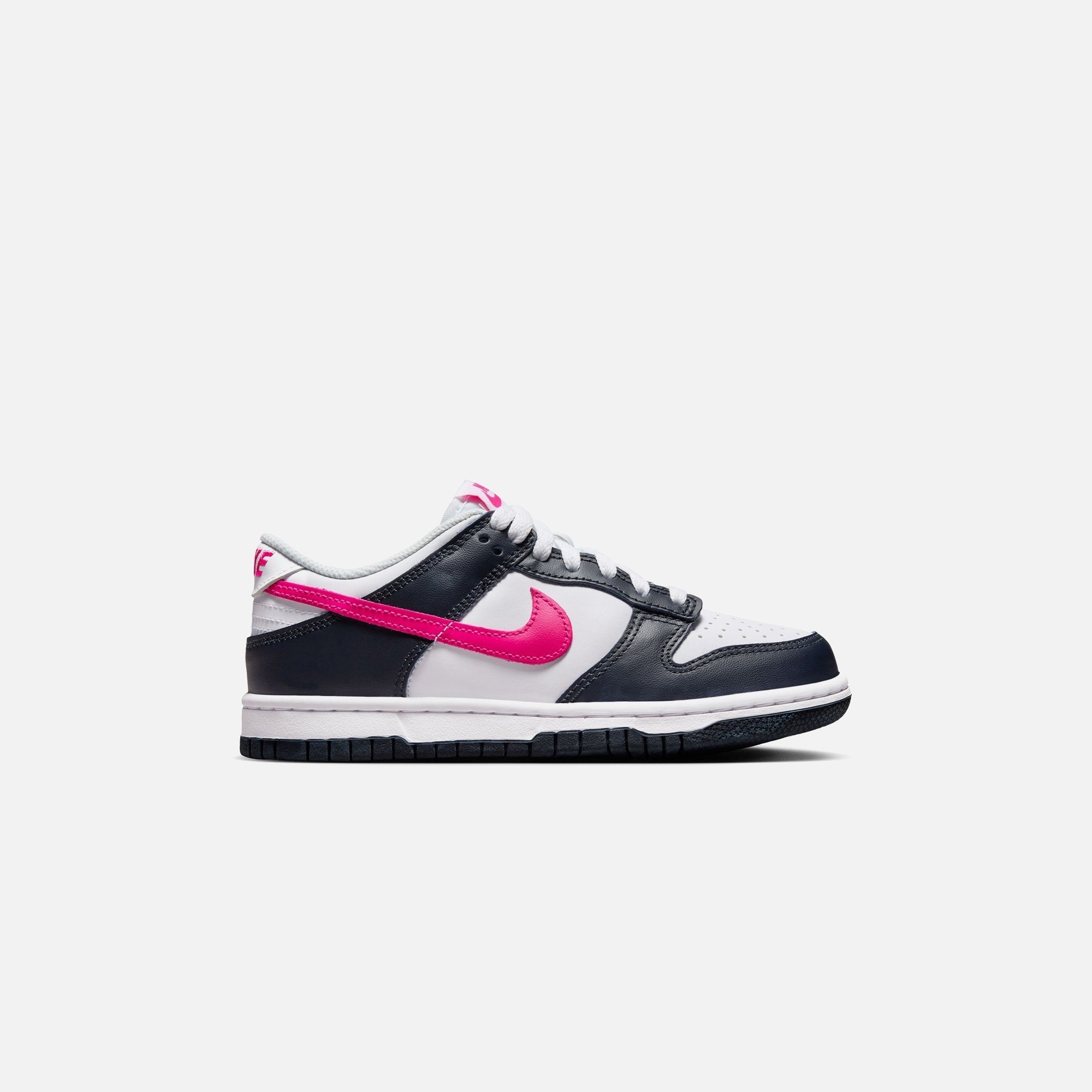 Nike GS Dunk Low - Dark Obsidian / Fierce Pink / White