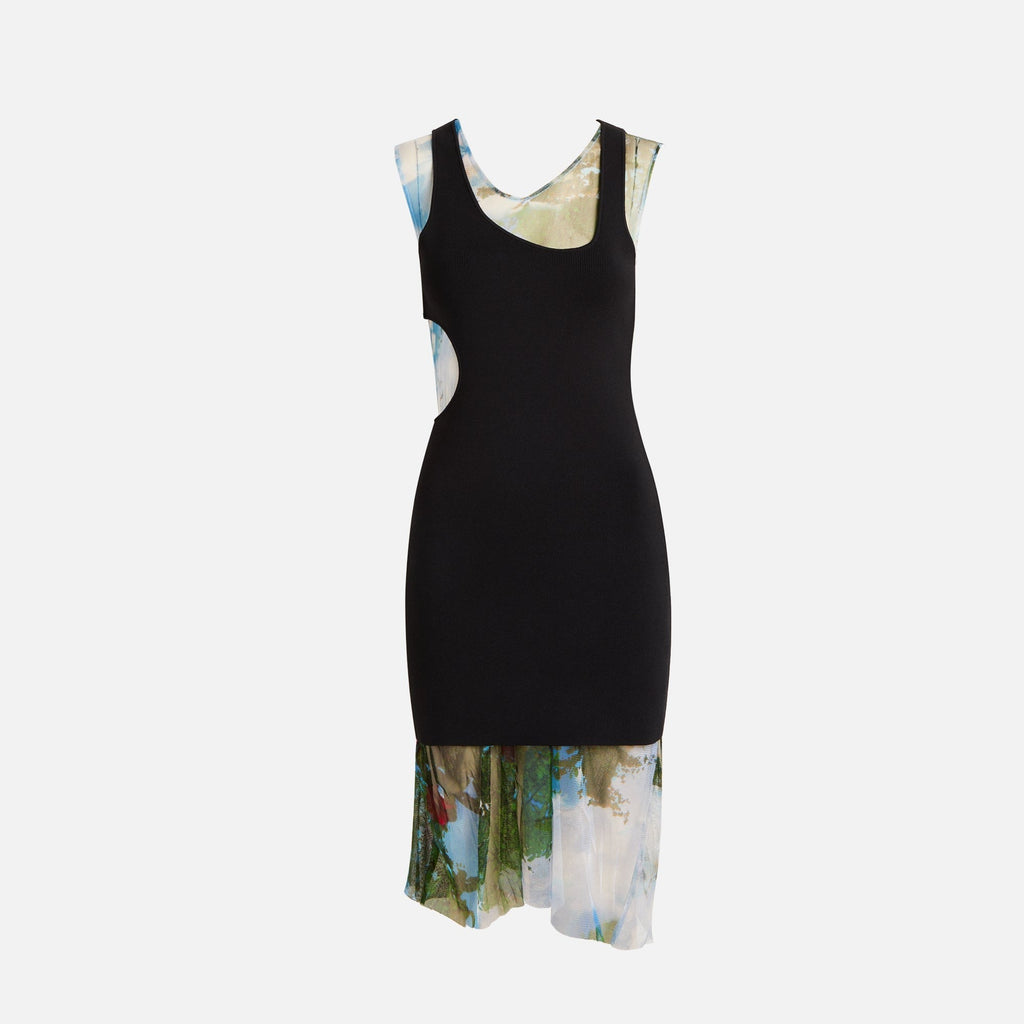 Christopher Esber Lucid Encircled Edge Tank Dress - Lucid Garden Print