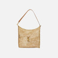 Saint Laurent YSL Cesto Fludio Raffia Tote - Natural