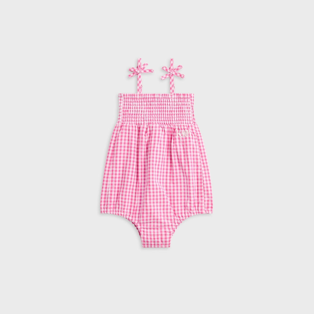 Kith Baby Gingham Tie Romper - Electra