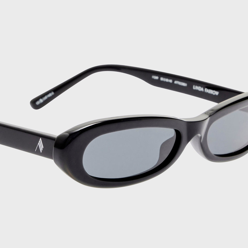 The Attico Andrea Sunglasses - Black / Silver / Grey