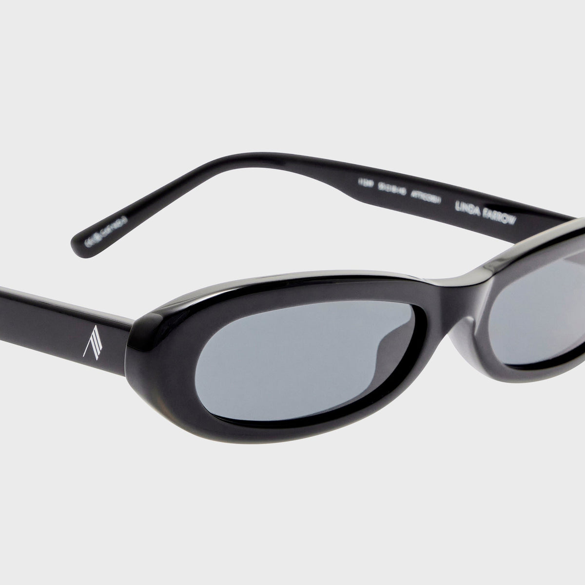 The Attico Andrea Sunglasses - Black / Silver / Grey