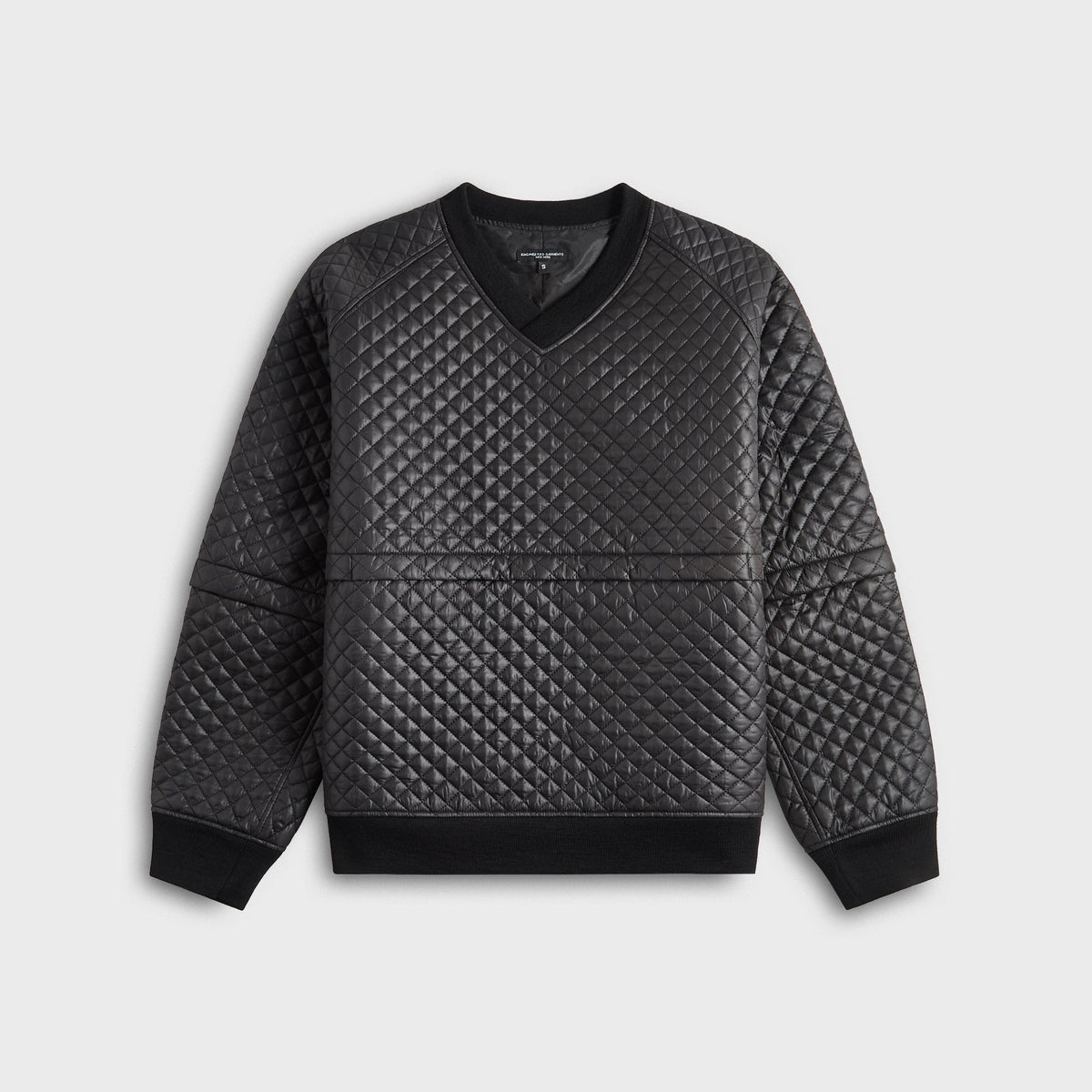 Engineered Garments Polyester Small Diamond Quilt Wind Pull - Black