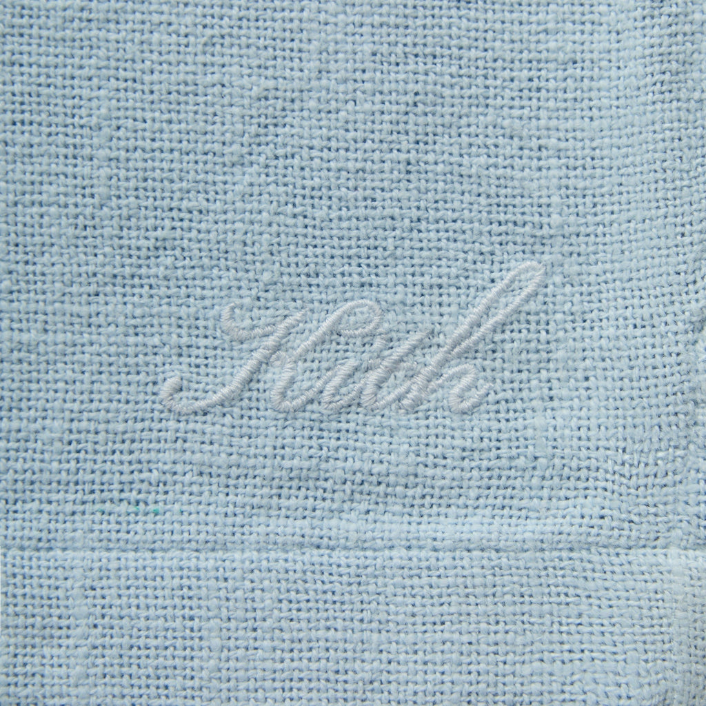 Kith Soft Woven Cropped Beckham Camp Collar Shirt - Light Indigo