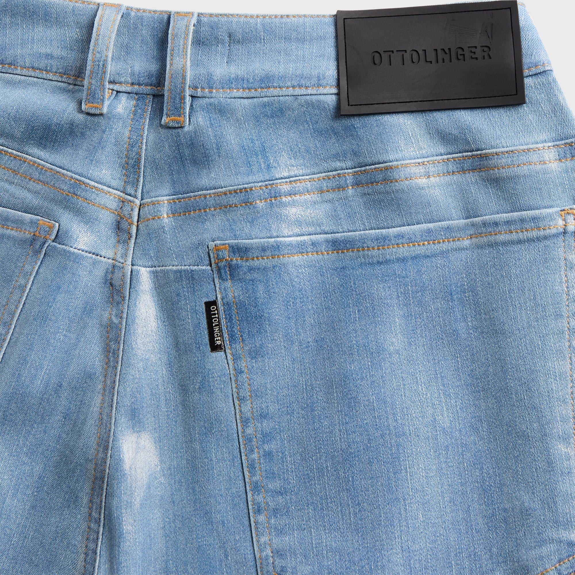 Ottolinger Glazed Baggy Jeans - Blue