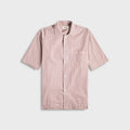 Tekla Poplin Short Sleeve Pyjamas Shirt - Skipper Stripes