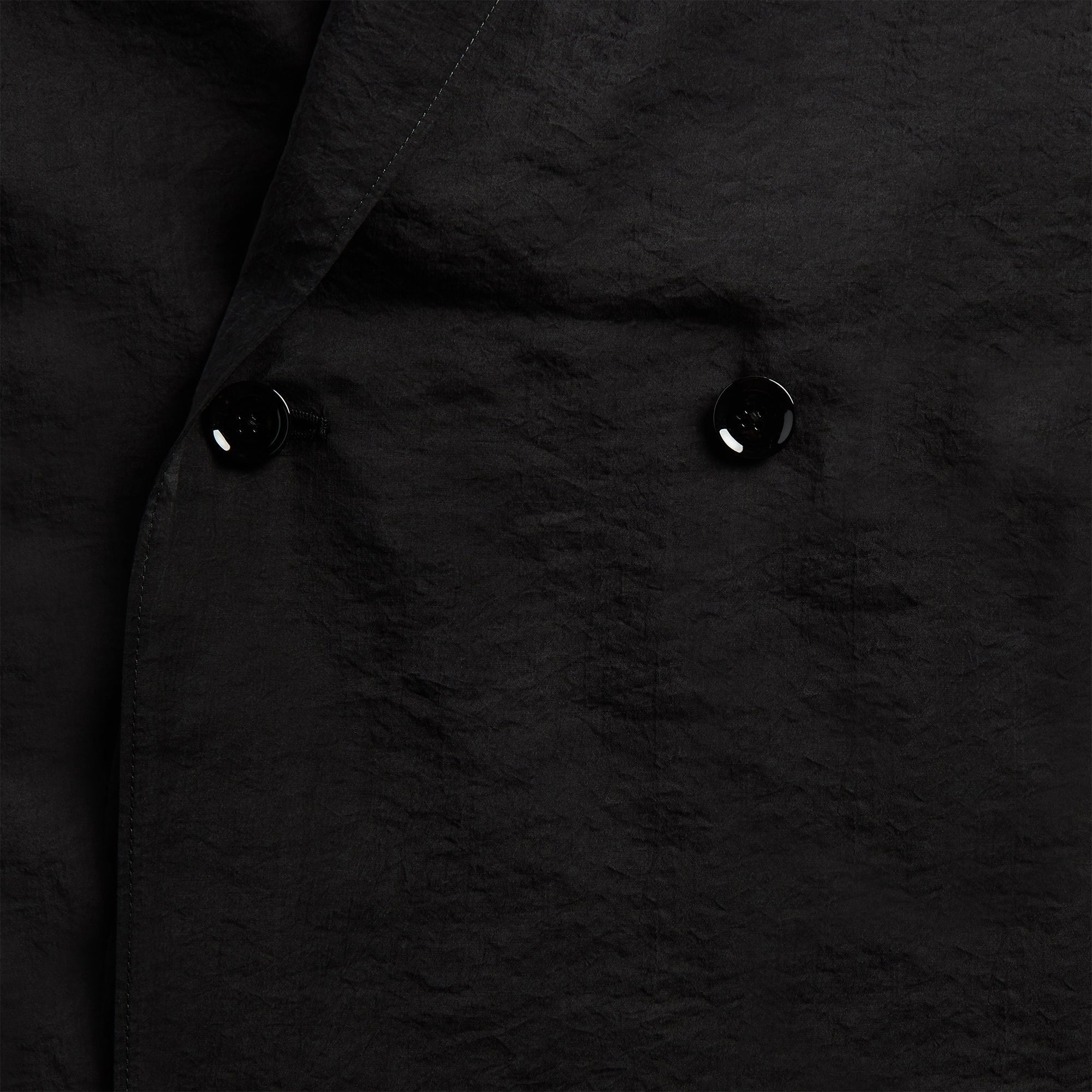 Lemaire Soft Tailoring Double Breasted Coat - Black