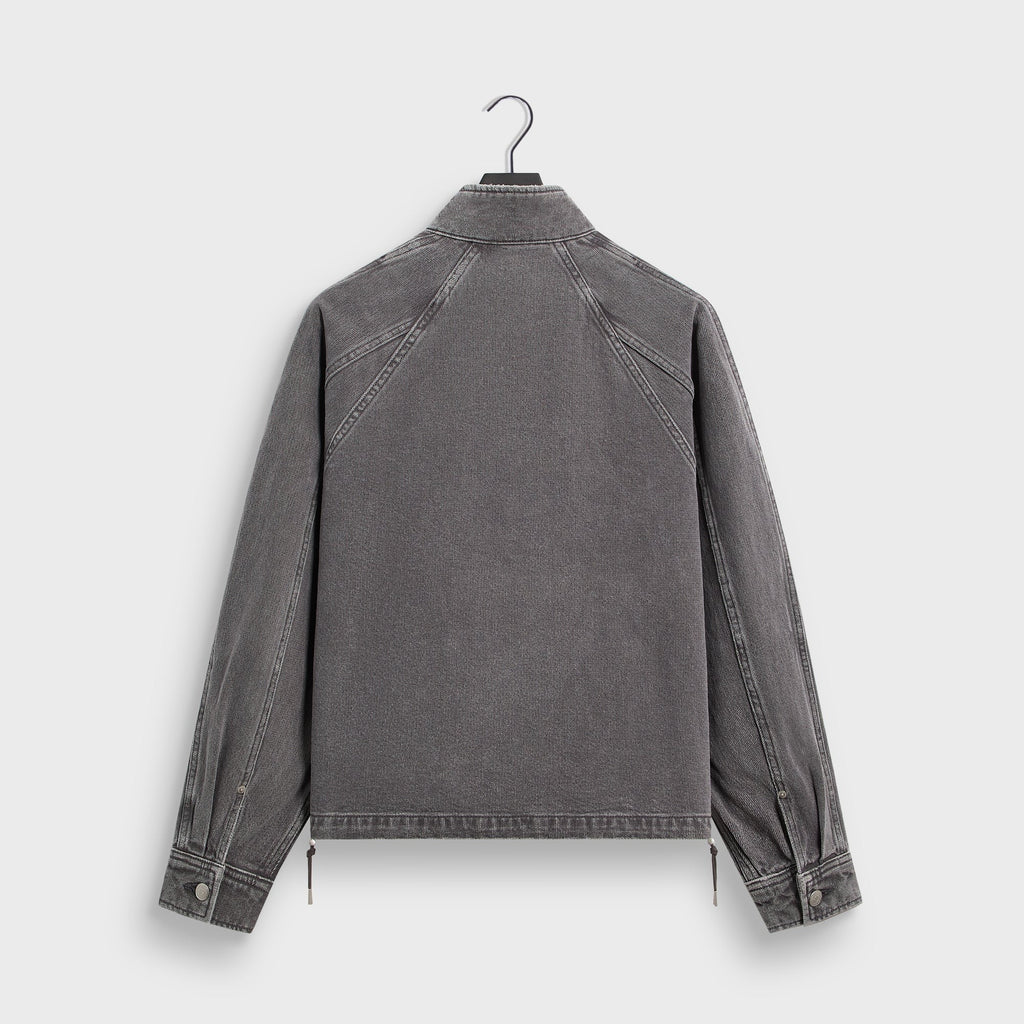 Kith Herringbone Denim Efron Track Jacket - Mineral