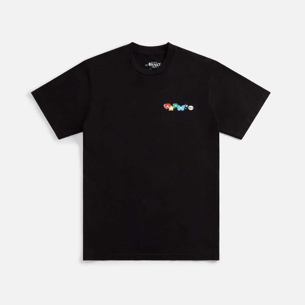 Awake NY Printed Charm Logo Tee - Black