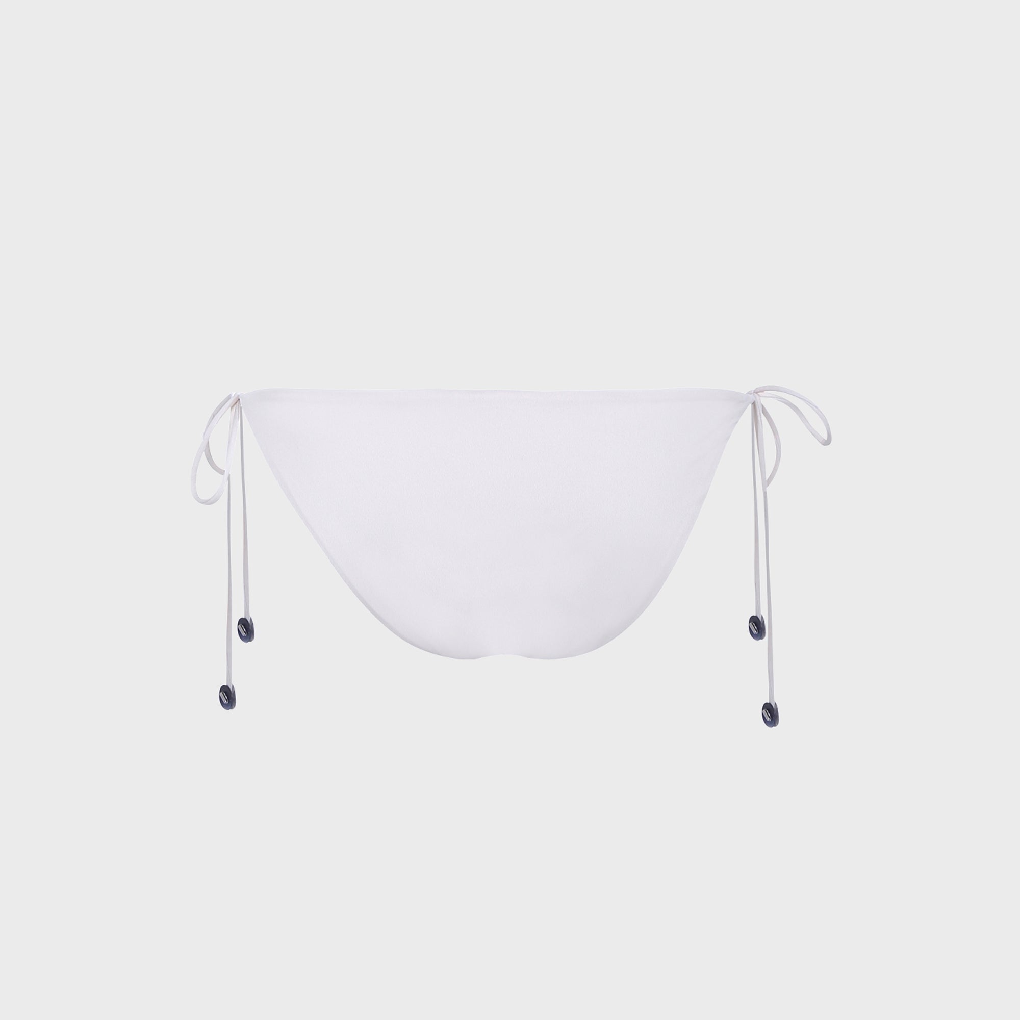 Siedres Rom Embellished Tie-Detailed Low-Rise Bikini Brief - Ecru