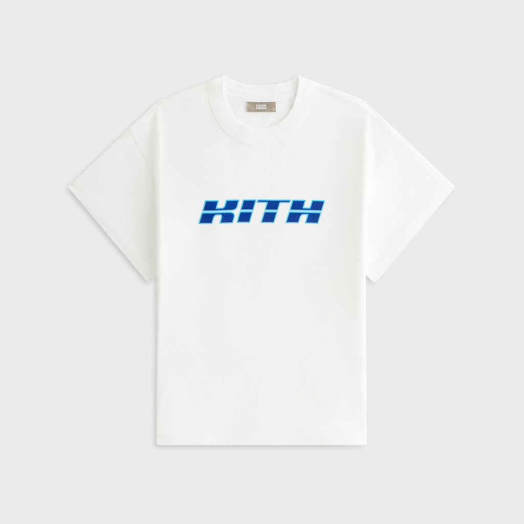 Kith Women Panel Logo Mulberry Vintage Tee - White