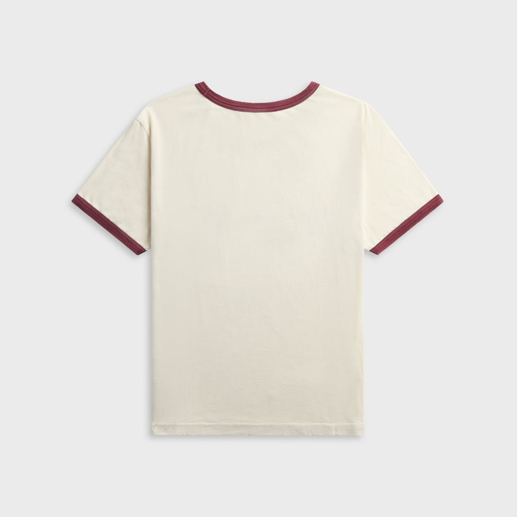 Acne Studios Graphic Tee - Off White / Burgundy