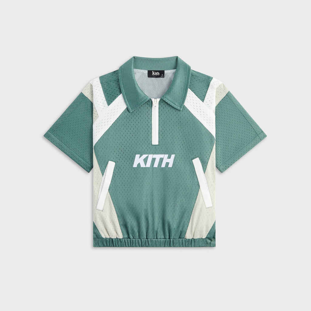 Kith Kids Linden Quarter Zip Mesh Polo - Wilde