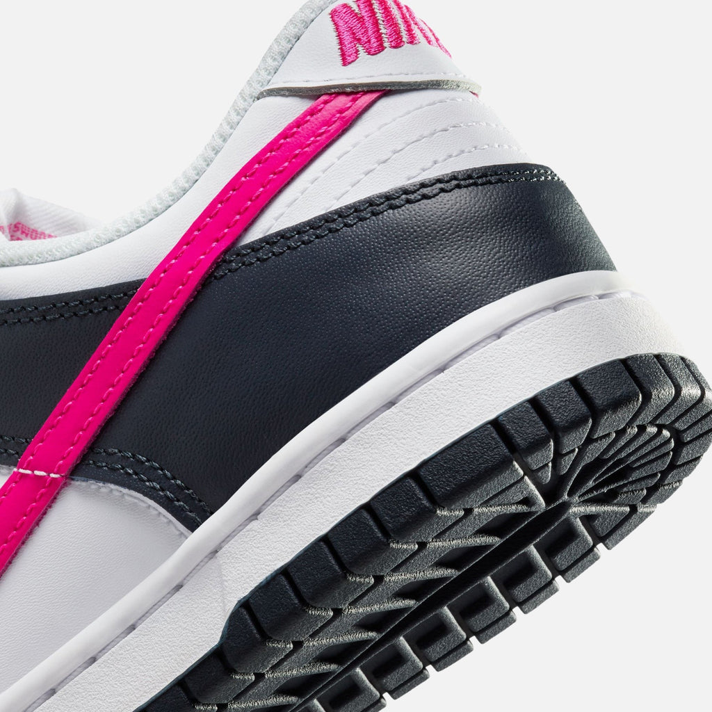 Nike GS Dunk Low - Dark Obsidian / Fierce Pink / White