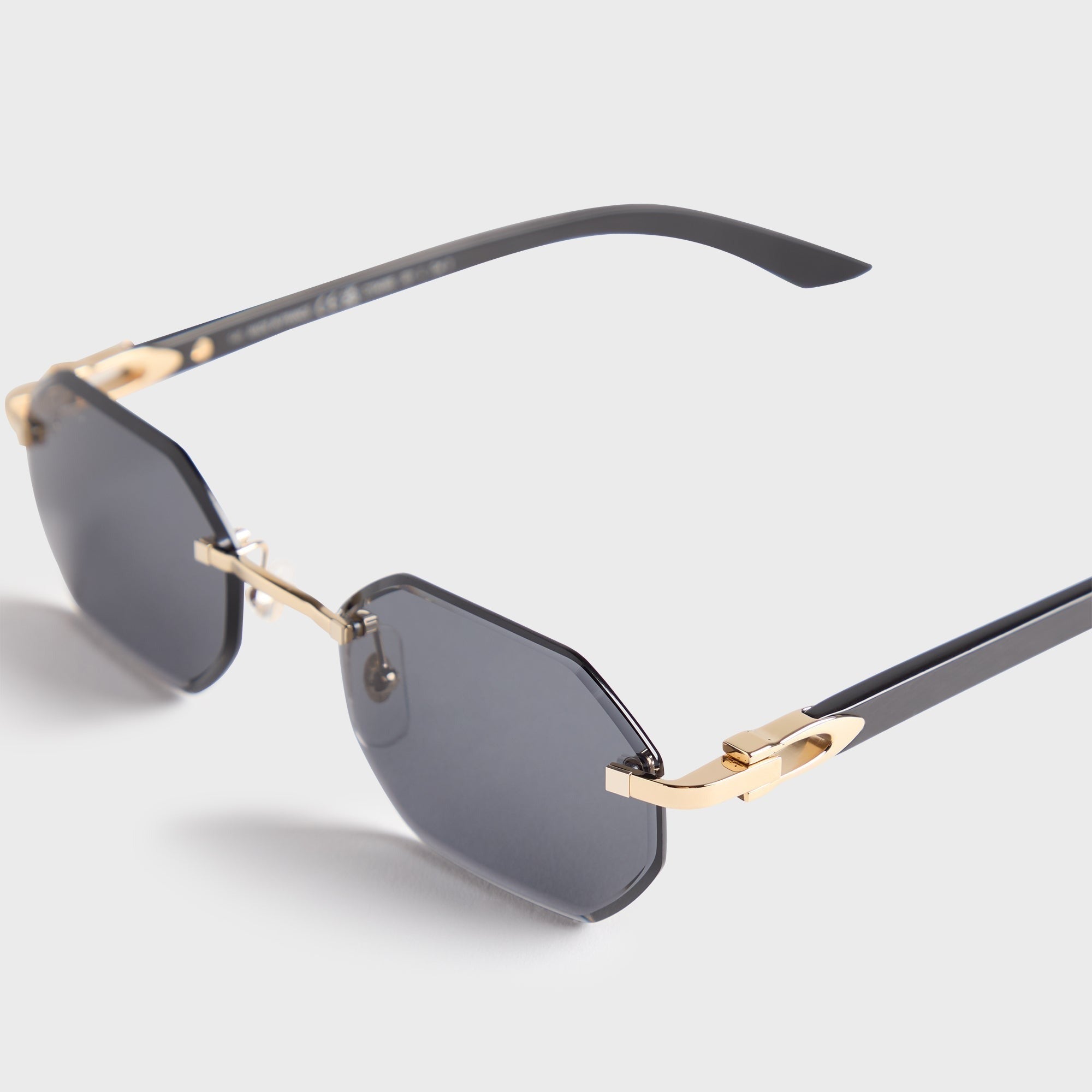 Cartier Geometric 54 Sunglass - Gold / Grey