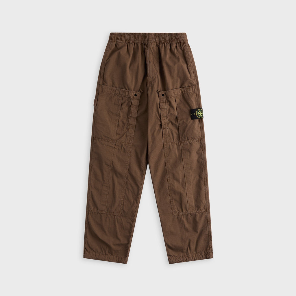 Stone Island Organic Cotton Cargo Pant - Umber