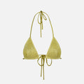 Asta Resort Lio Bikini Top - Chartreuse Sequin