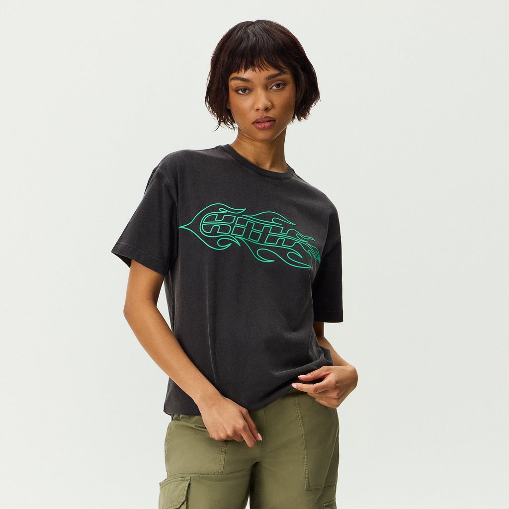 Kith Women Vintage Blaze Logo Tee - Black