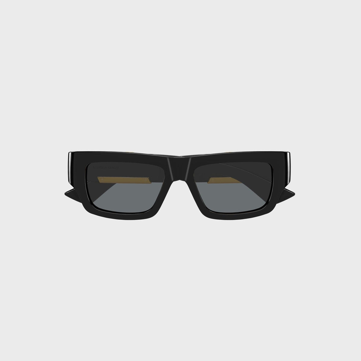 Bottega Veneta Dash Rectangular Sunglasses - Black / Grey