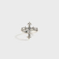 Emanuele Bicocchi Rose Cross Ring - Silver