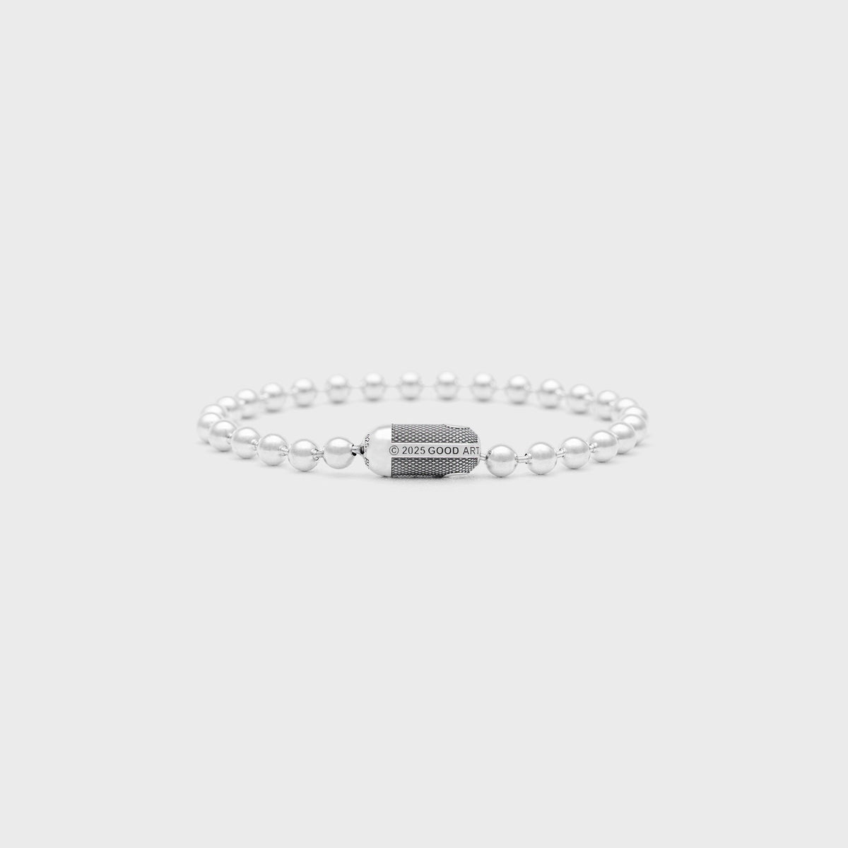 GOOD ART HLYWD 2A Goosebumps - Poplock Bracelet - B - Silver