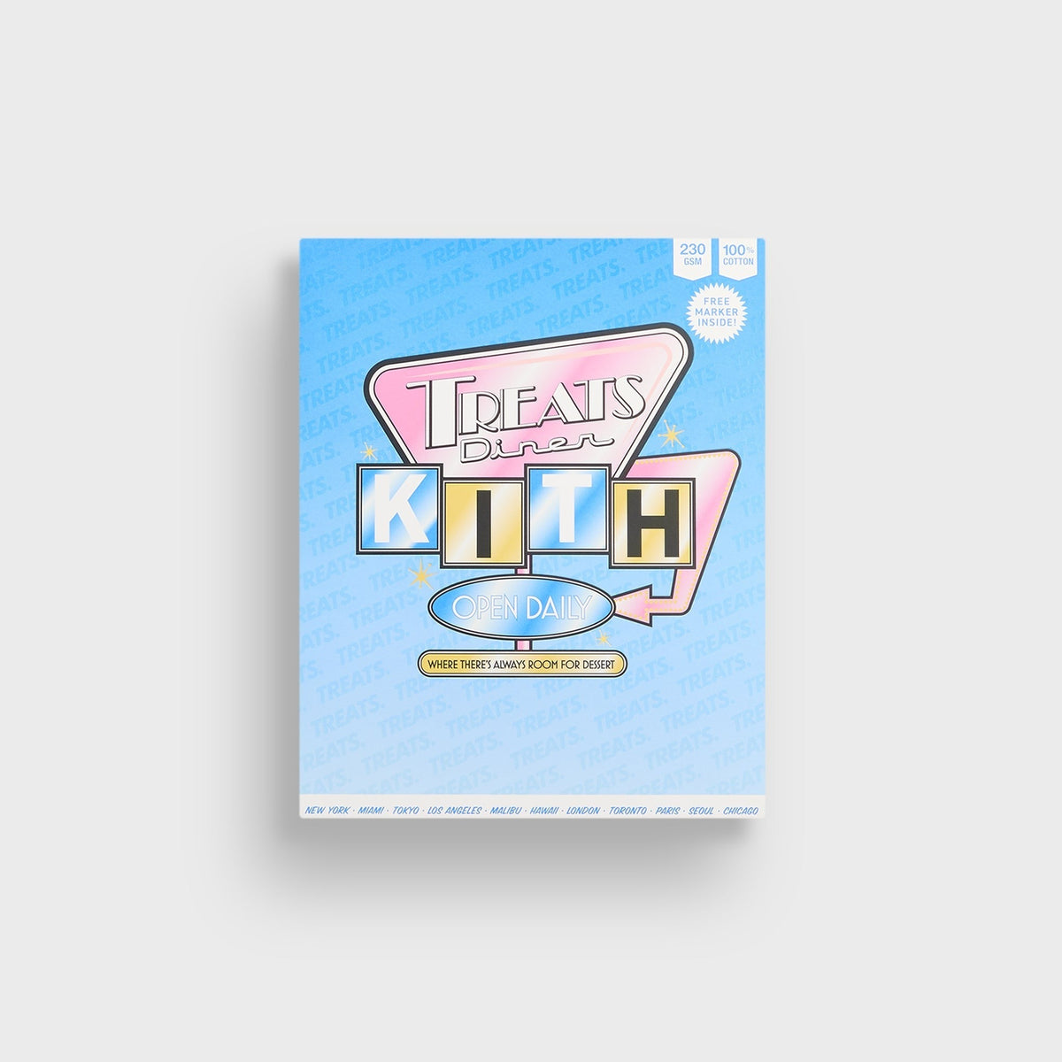 Kith Treats Diner Neon Sign Tee - Black