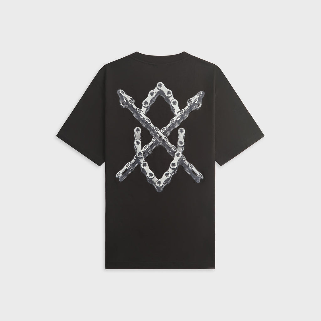 Daily Paper Chain Shield Short Sleeve Tee - Black