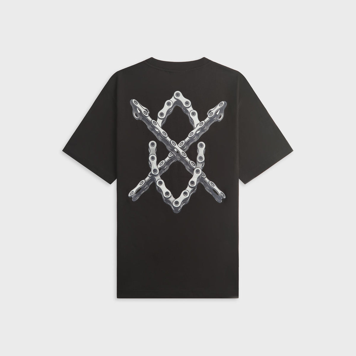 Daily Paper Chain Shield Short Sleeve Tee - Black